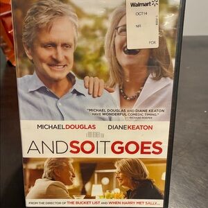 And So It Goes (DVD) - Michael Douglas & Diane Keaton — White & Red Artwork